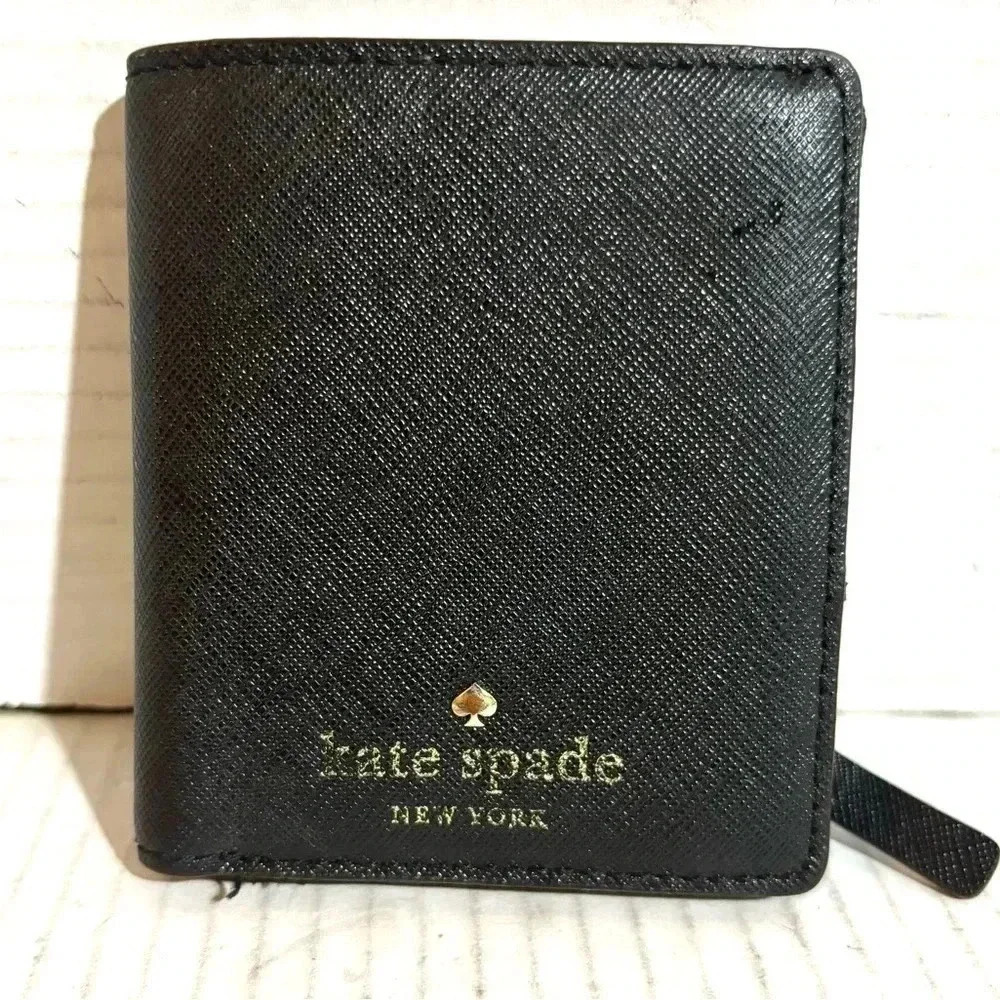 Kate spade black leather wallet